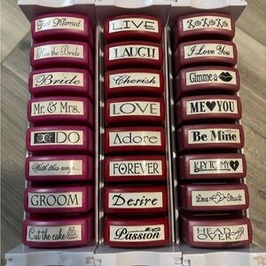New Wedding/Love Stamp collection with stackable case